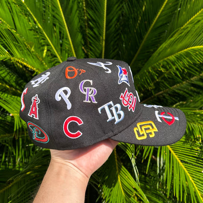 Gorra Exclusiva New Era x MLB All Over - Unitalla / Negro