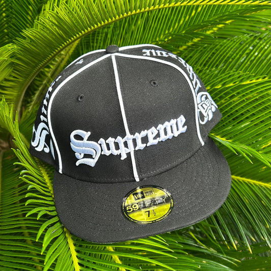 Gorra Exclusiva New Era x Supreme - 7 1/2 / Negro