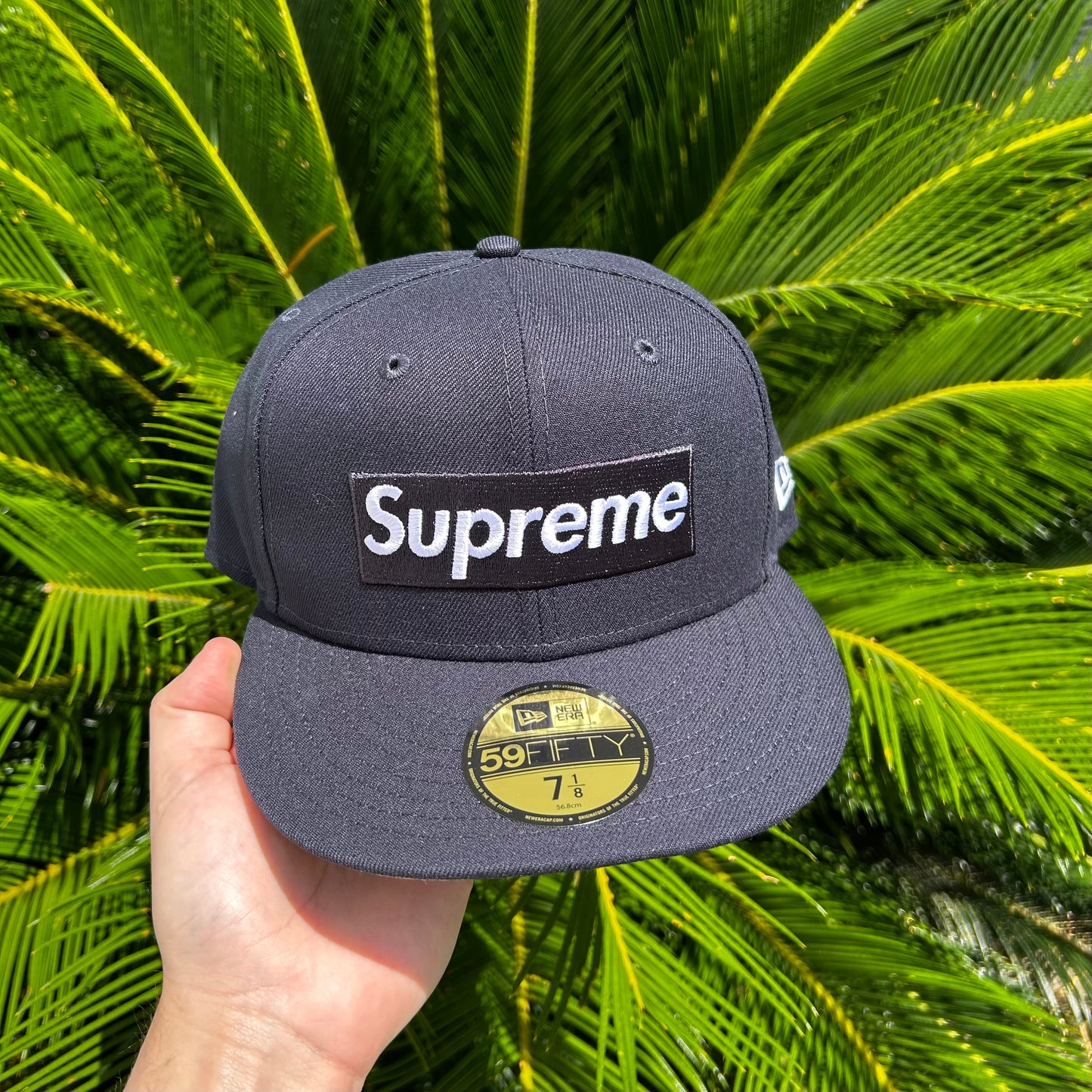 Gorra Exclusiva New Era x Supreme Champion Rings Azul