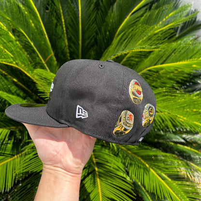 Gorra Exclusiva New Era x Supreme Champion Rings Negro - 7 1/2