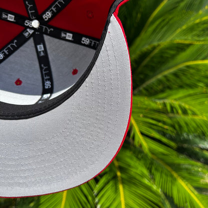 Gorra Exclusiva New Era x Supreme Champion Rings Roja - 7 3/8 / Rojo