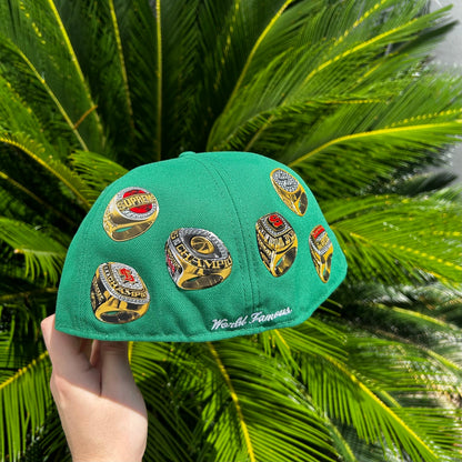 Gorra Exclusiva New Era x Supreme Champion Rings Verde