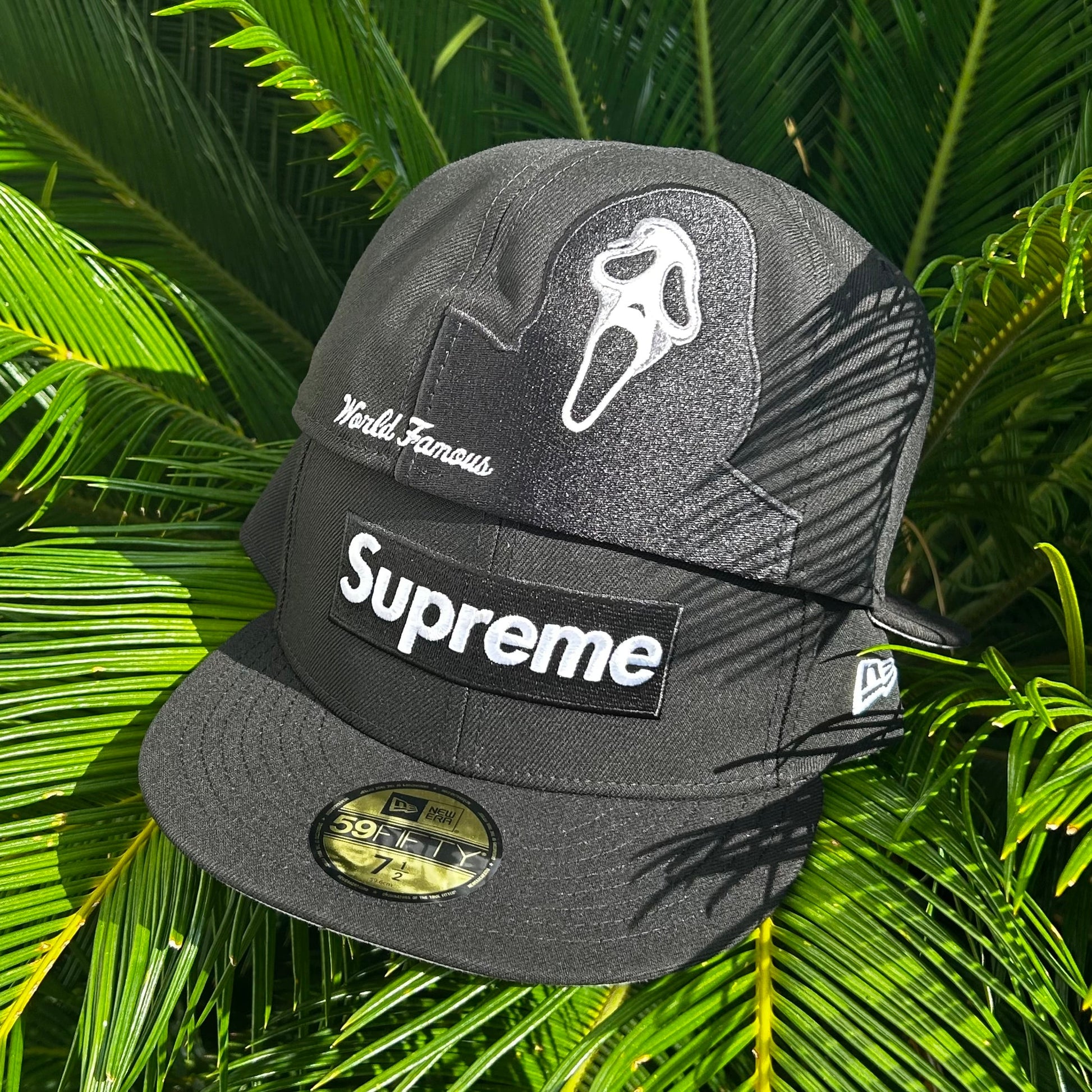 Gorra Exclusiva New Era x Supreme Gosthface Negro