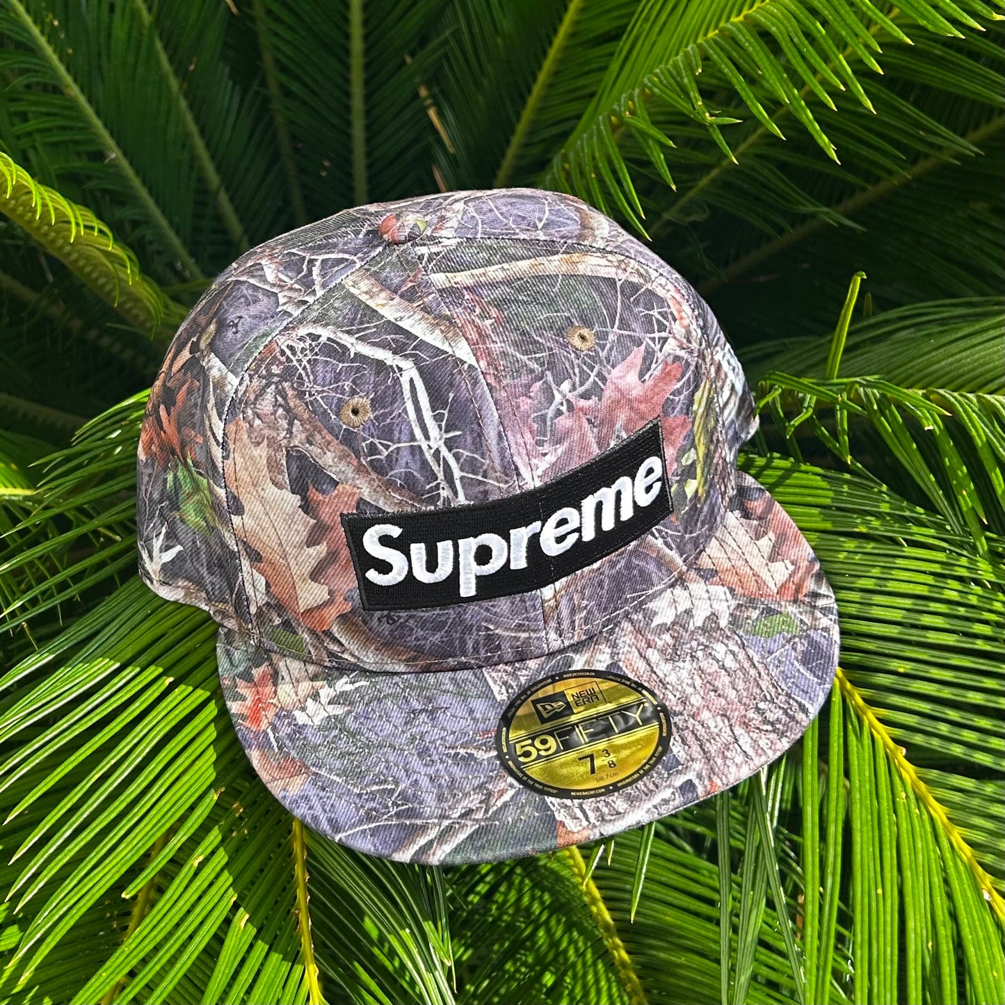 Gorra Exclusiva New Era x Supreme Gosthface Realtree