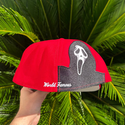 Gorra Exclusiva New Era x Supreme Gosthface Roja - 7 1/2 / Rojo