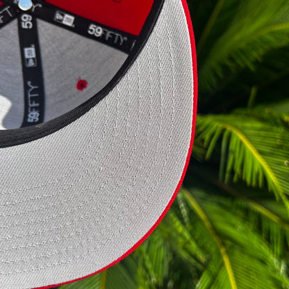 Gorra Exclusiva New Era x Supreme Gosthface Roja - 7 1/2 / Rojo