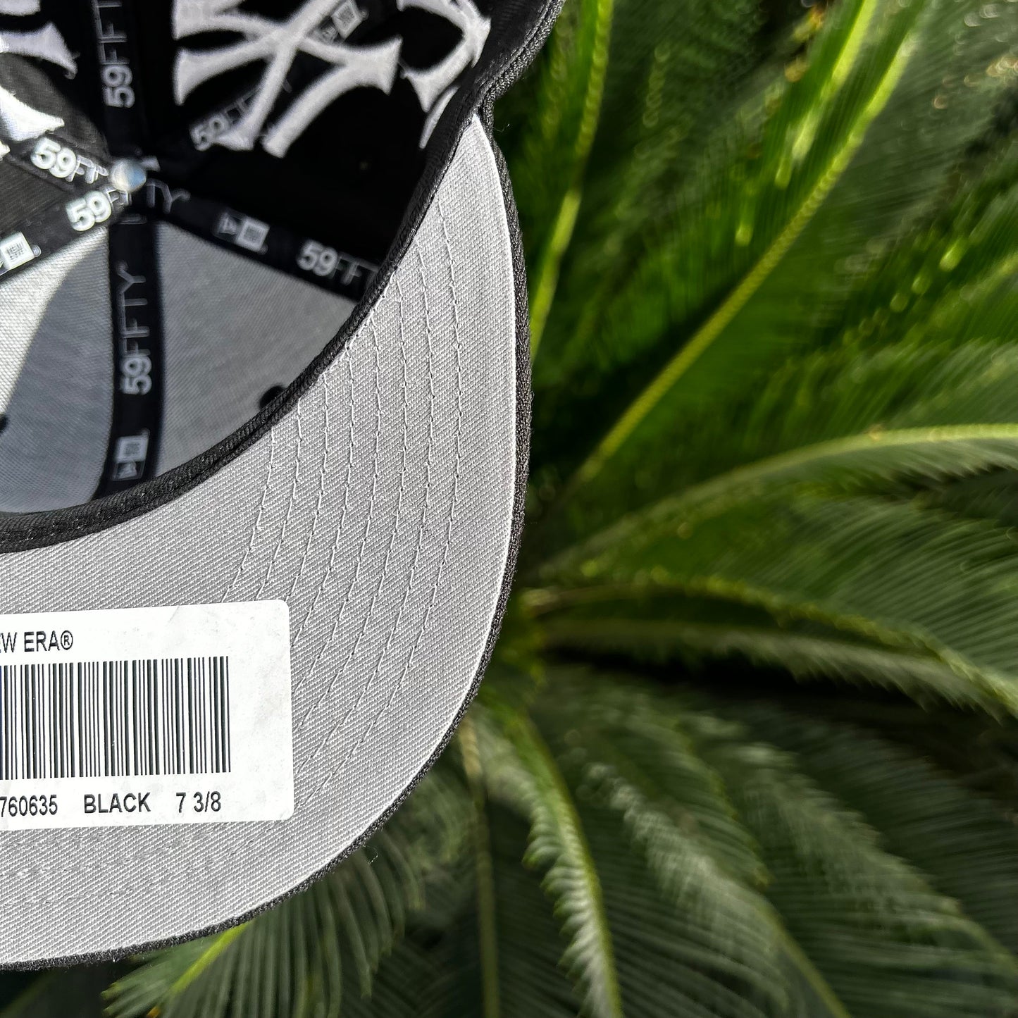 Gorra Exclusiva New Era x Supreme NY Yankees Box Logo - 7 3/8 / Negro