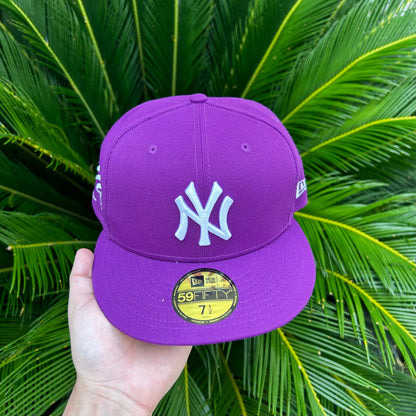 Gorra Exclusiva New Era x Supreme NY Yankees Purple - 7 1/2 / Morado