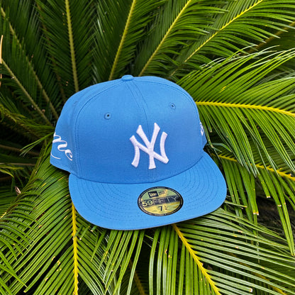 Gorra Exclusiva New Era x Supreme NY Yankees Sky Blue