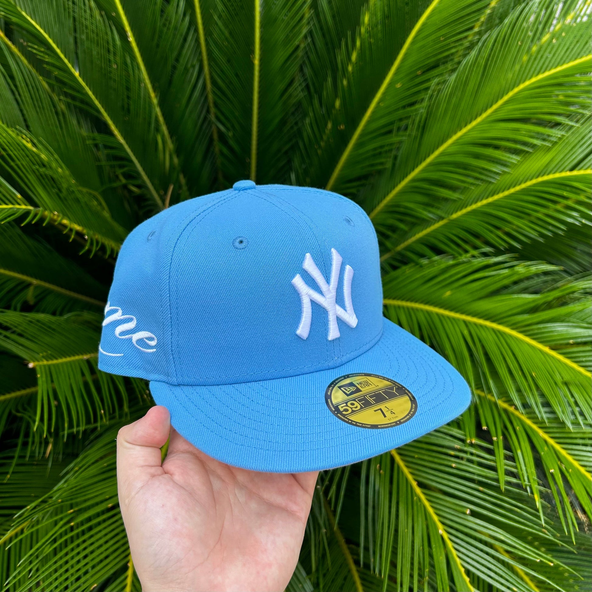 Gorra Exclusiva New Era x Supreme NY Yankees Sky Blue