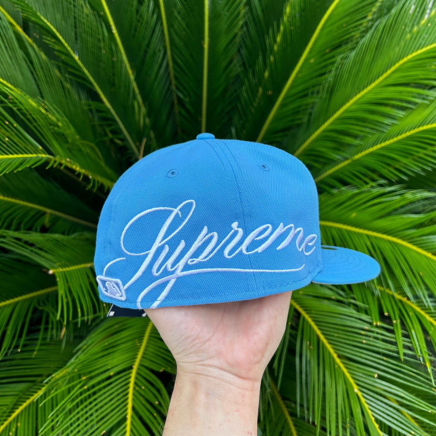 Gorra Exclusiva New Era x Supreme NY Yankees Sky Blue