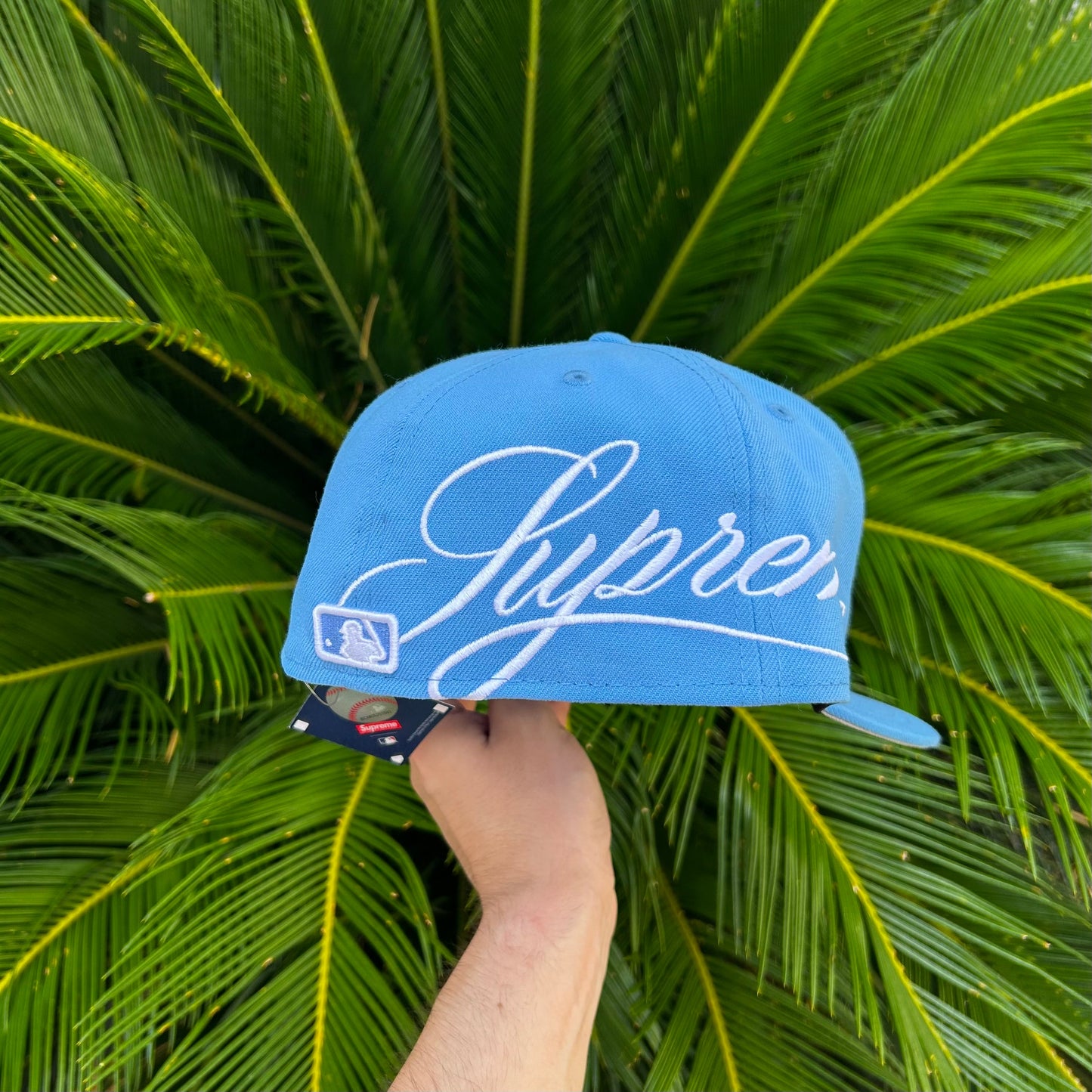Gorra Exclusiva New Era x Supreme NY Yankees Sky Blue