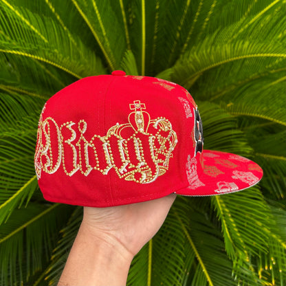 Gorra Exclusiva New Era x Supreme Roja - 7 3/8