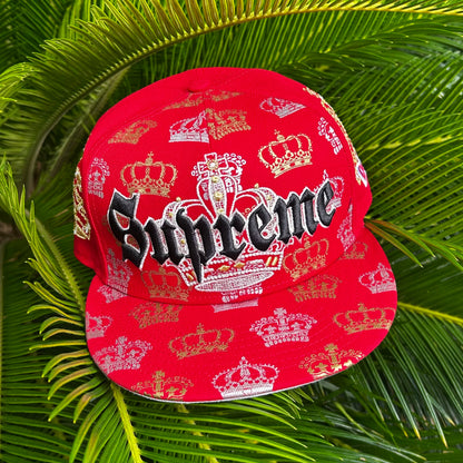 Gorra Exclusiva New Era x Supreme Roja - 7 3/8