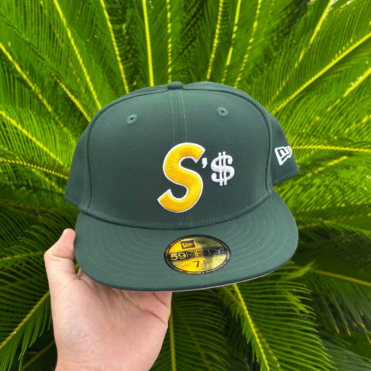 Gorra Exclusiva New Era x Supreme $’s Logo - 7 1/2 / Verde