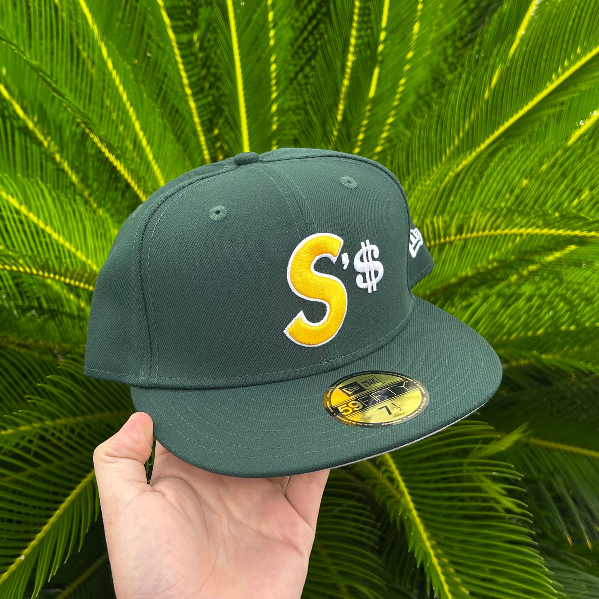Gorra Exclusiva New Era x Supreme $’s Logo - 7 1/2 / Verde