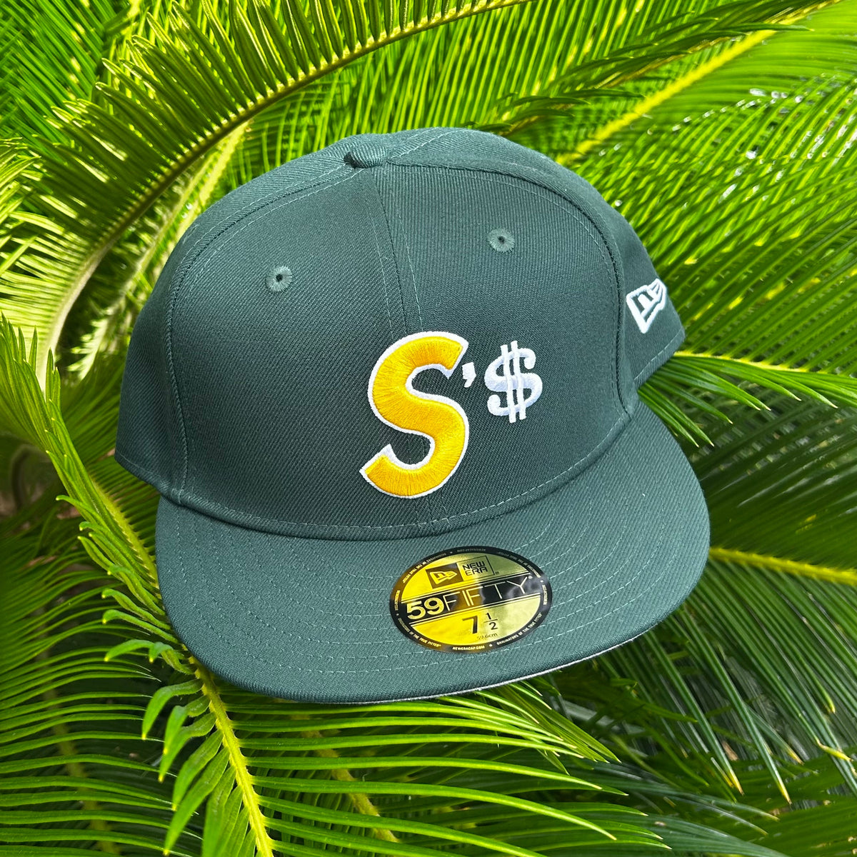 Gorra Exclusiva New Era x Supreme $’s Logo - 7 1/2 / Verde