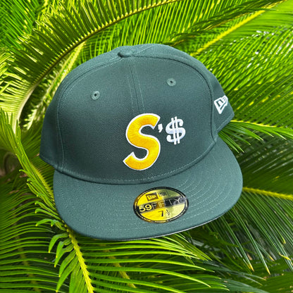 Gorra Exclusiva New Era x Supreme $’s Logo - 7 1/2 / Verde
