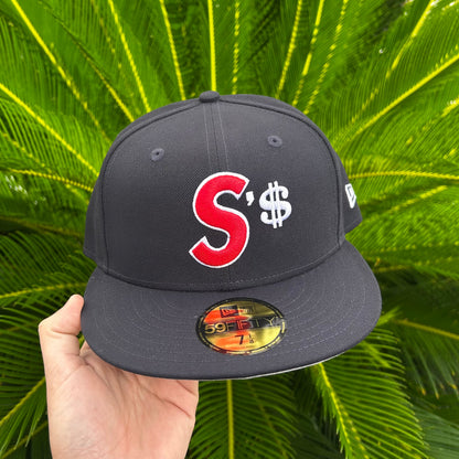 Gorra Exclusiva New Era x Supreme $’s Logo - 7 1/8 / Azul