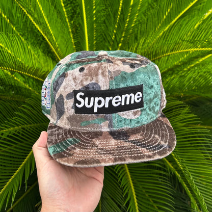Gorra Exclusiva New Era x Supreme Velvet Camo