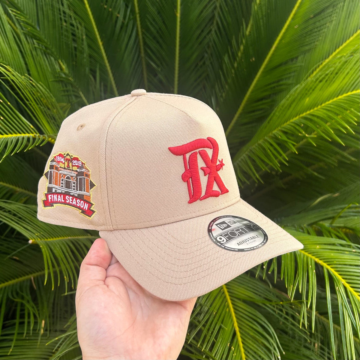 Gorra Exclusiva New Era x Texas Rangers TX - Unitalla / Beige/Rojo
