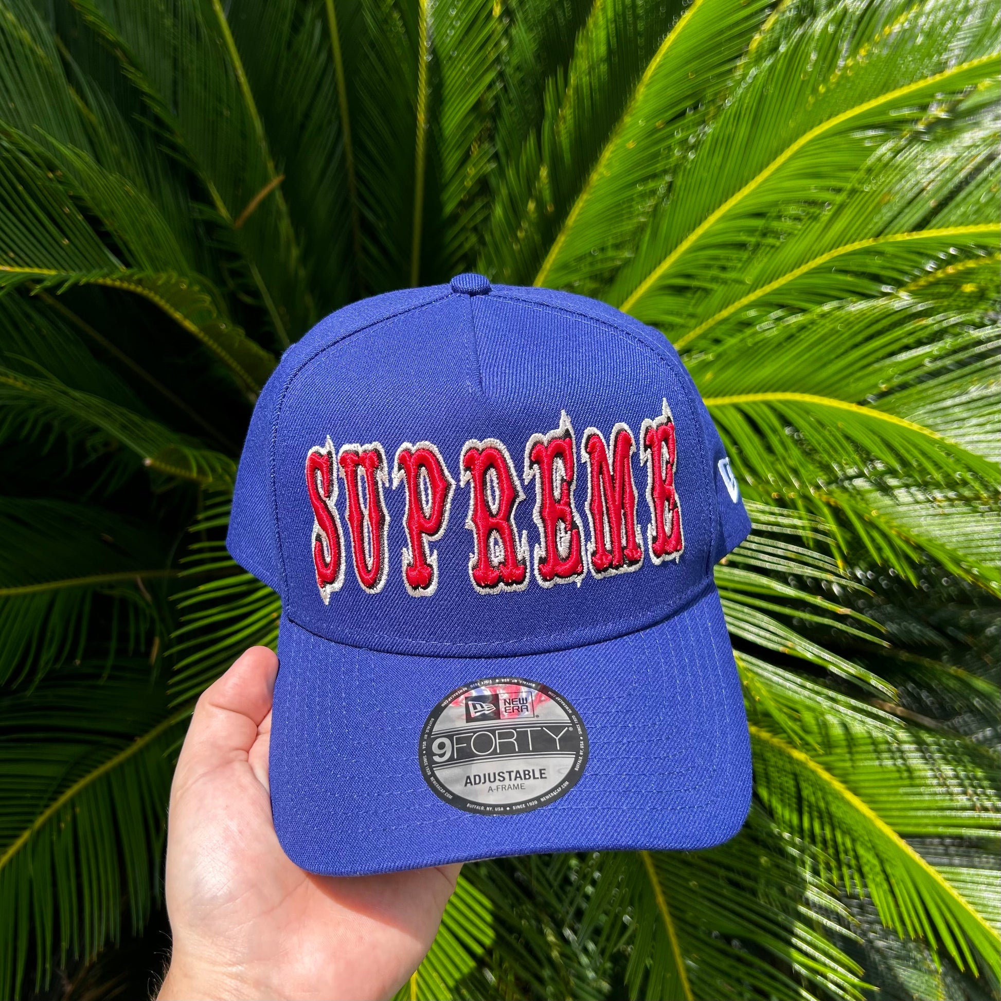 Gorra Exclusiva x Supreme Azul Ajustable
