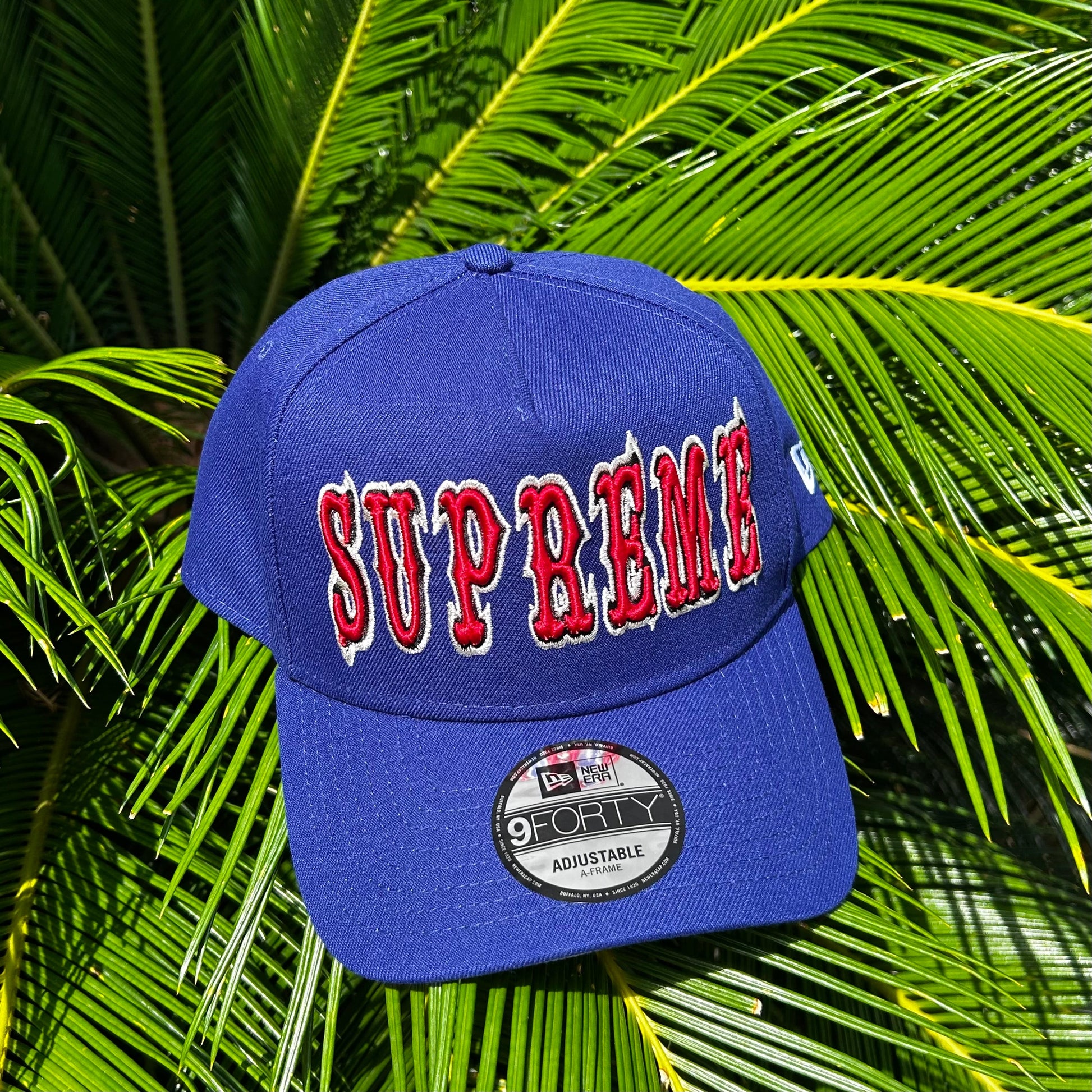 Gorra Exclusiva x Supreme Azul Ajustable