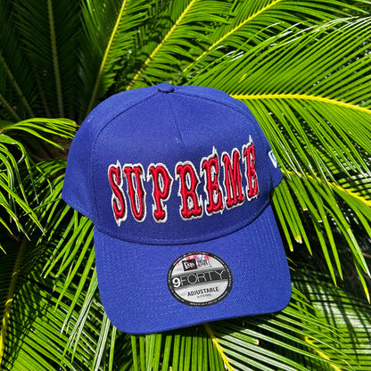 Gorra Exclusiva x Supreme Azul Ajustable