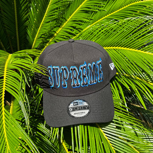 Gorra Exclusiva x Supreme Negra Ajustable