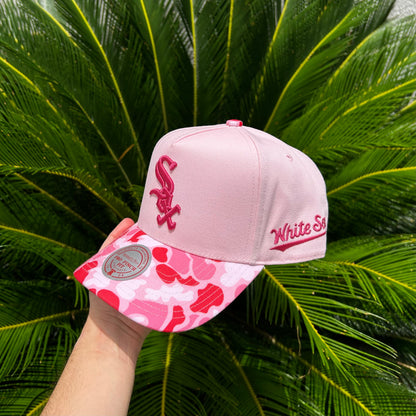 Gorra Mitchell and Ness Exclusiva Chicago Sox - Unitalla / Rosa