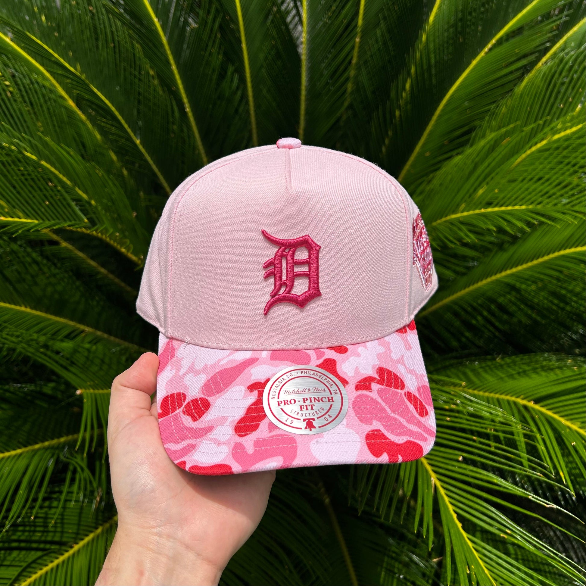Gorra Mitchell and Ness Exclusiva Detroit Tigers - Unitalla / Rosa