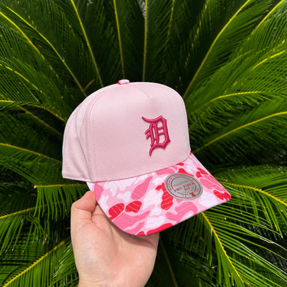 Gorra Mitchell and Ness Exclusiva Detroit Tigers - Unitalla / Rosa