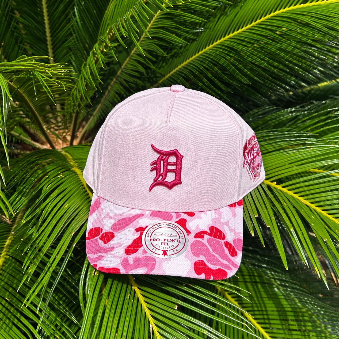 Gorra Mitchell and Ness Exclusiva Detroit Tigers - Unitalla / Rosa