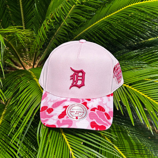 Gorra Mitchell and Ness Exclusiva Detroit Tigers - Unitalla / Rosa