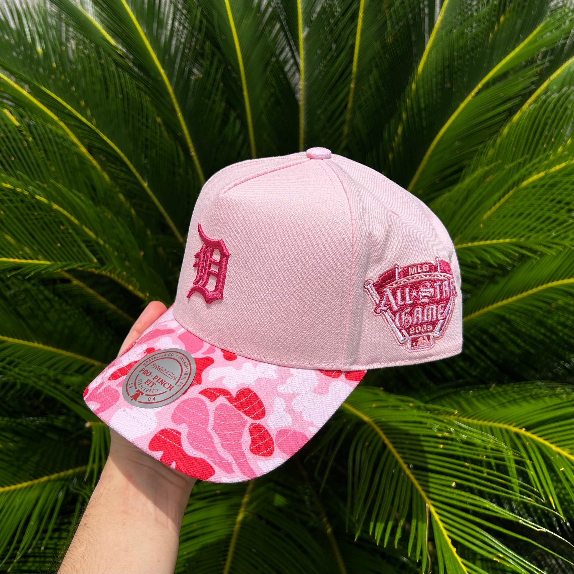 Gorra Mitchell and Ness Exclusiva Detroit Tigers - Unitalla / Rosa