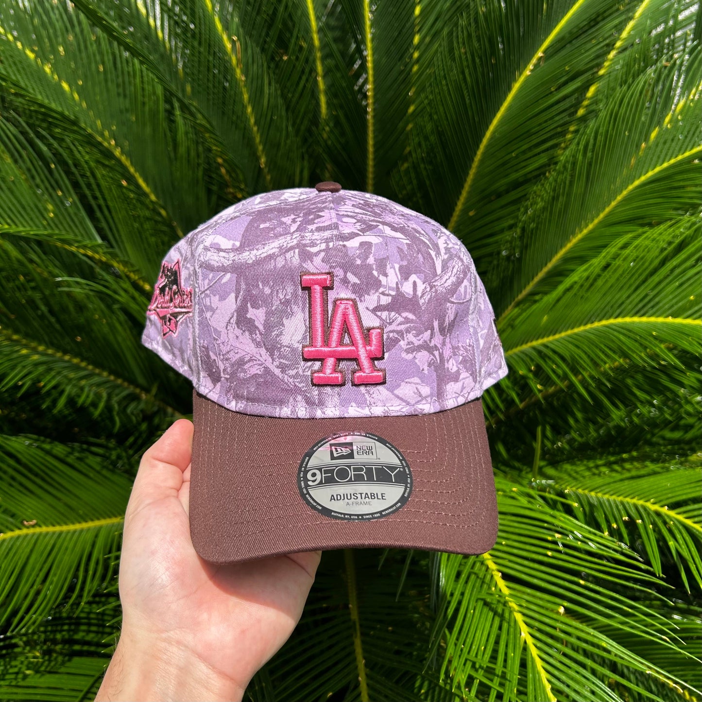 Gorra New Era Exclusiva Dodgers RealTree Rosa - Unitalla