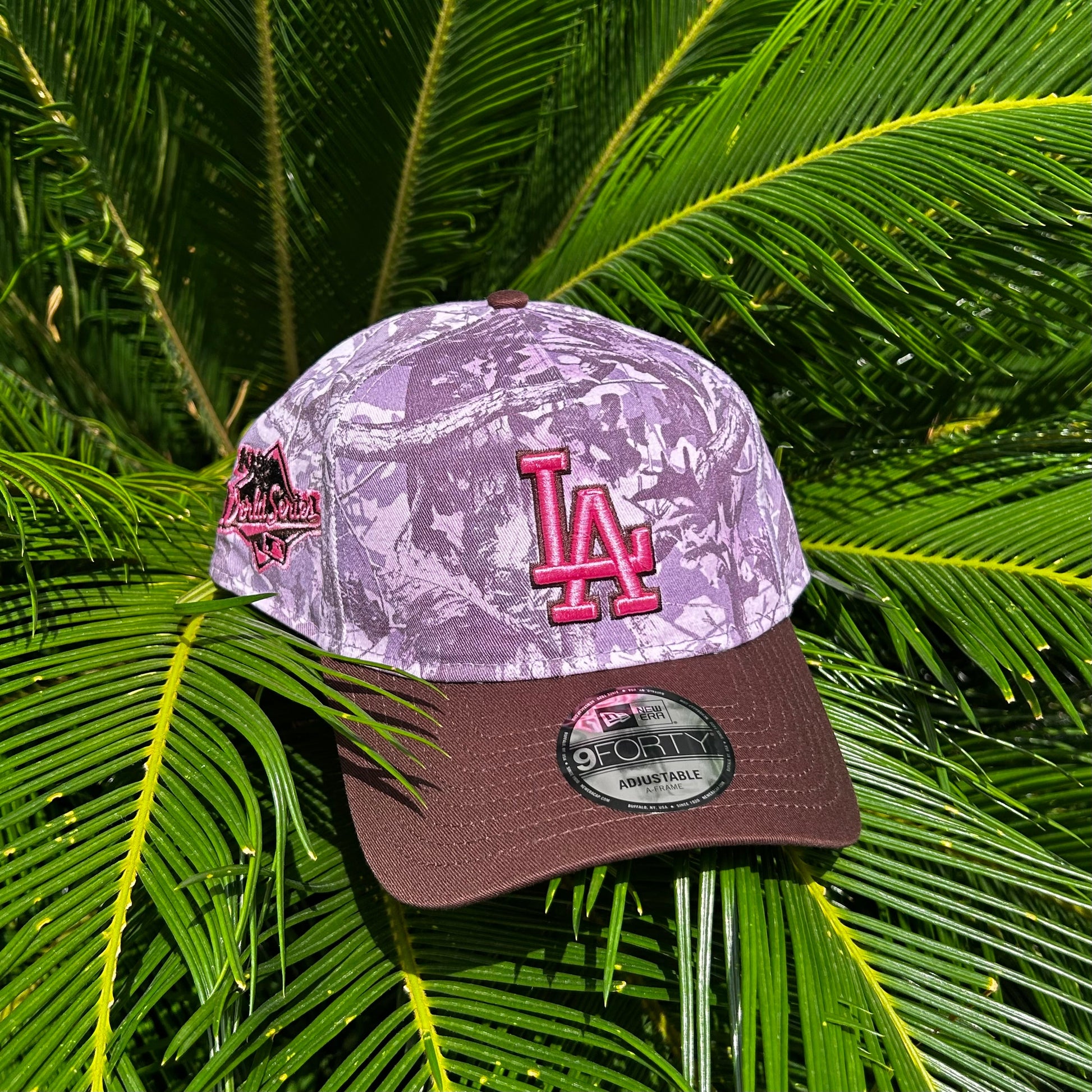 Gorra New Era Exclusiva Dodgers RealTree Rosa - Unitalla