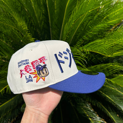 Gorra New Era Exclusiva Dodgers x Ohtani 9Fifty - Ajustable / Blanco/Azul