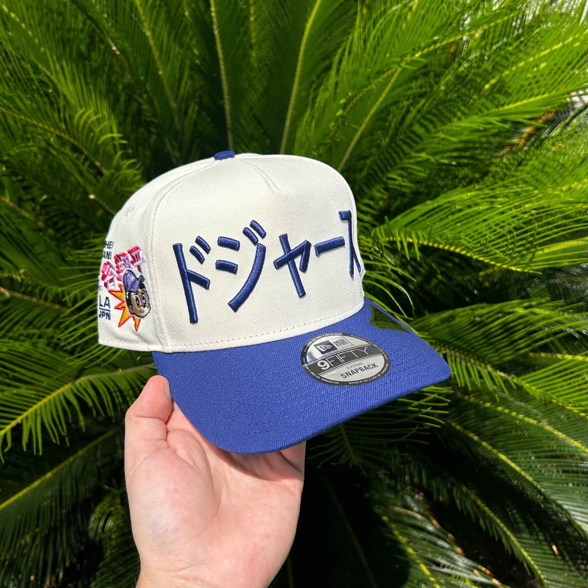 Gorra New Era Exclusiva Dodgers x Ohtani 9Fifty - Ajustable / Blanco/Azul