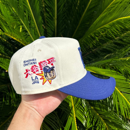 Gorra New Era Exclusiva Dodgers x Ohtani LA - Ajustable / Blanco/Azul