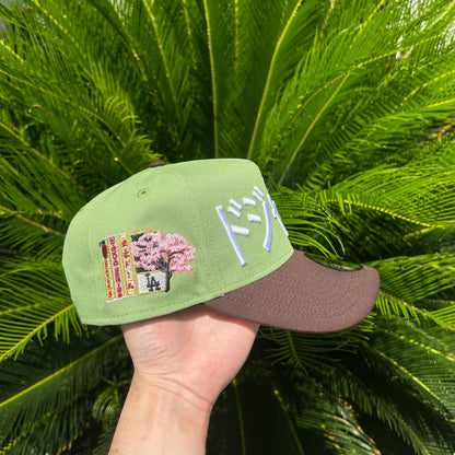 Gorra New Era Exclusiva Dodgers x Ohtani Sakura Verde - Ajustable / Verde/Cafe