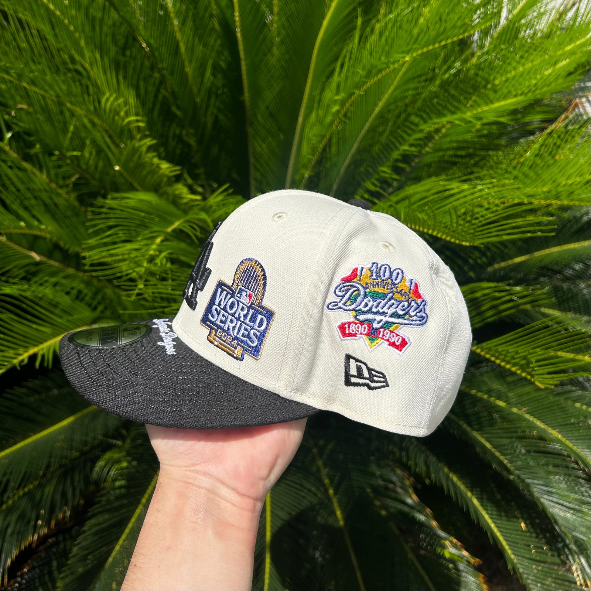 Gorra New Era Exclusiva x Los Angeles Dodgers 9Fifty - Ajustable / Blanco/Negro