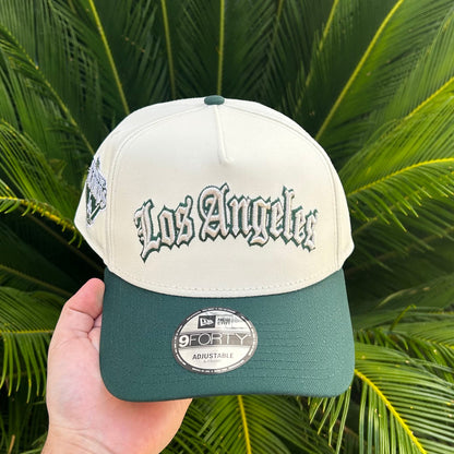 Gorra New Era Exclusiva x Los Angeles Dodgers GTA - Ajustable / Blanco/Verde