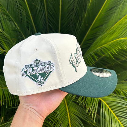Gorra New Era Exclusiva x Los Angeles Dodgers GTA - Ajustable / Blanco/Verde