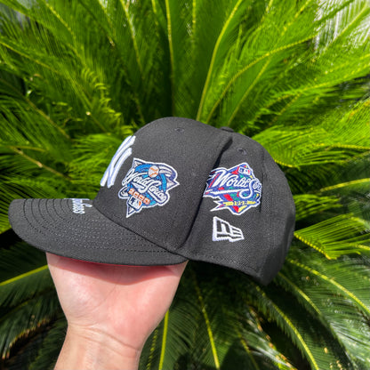 Gorra New Era Exclusiva x NY Yankees 9Fifty - Ajustable / Negro/Rojo