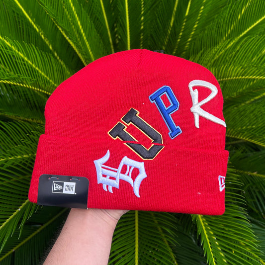 Gorro Exclusivo Supreme x New Era - Ajustable / Rojo